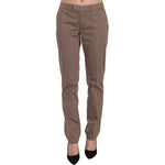 Dondup Brown Low Waist Straight Cut Trouser Pant PAN70185-31