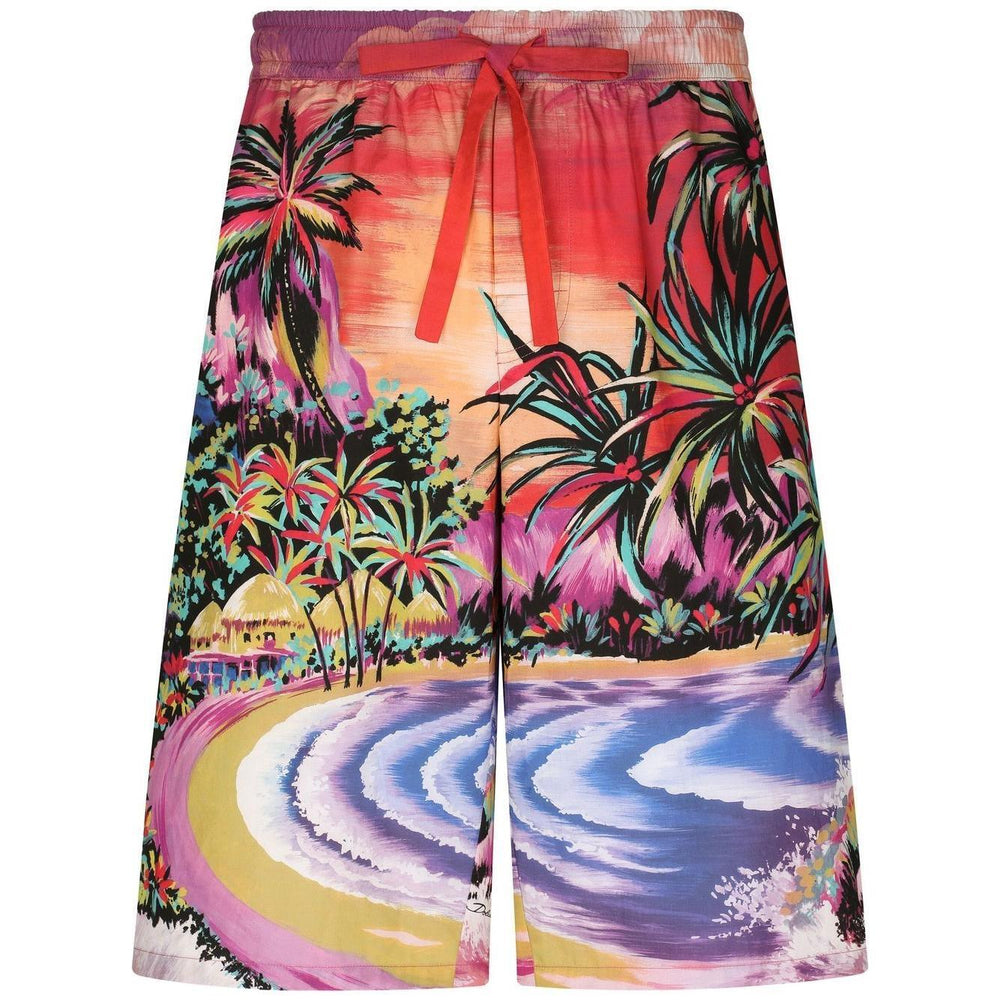Dolce & Gabbana graphic-print bermuda shorts GV37ATHH5C5HF4HF