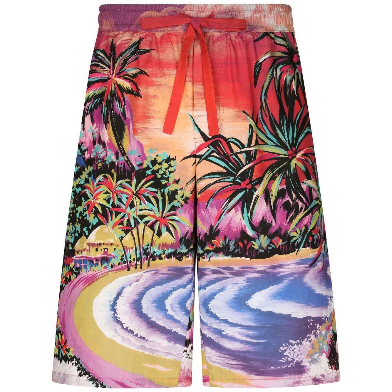 Dolce & Gabbana graphic-print bermuda shorts GV37ATHH5C5HF4HF