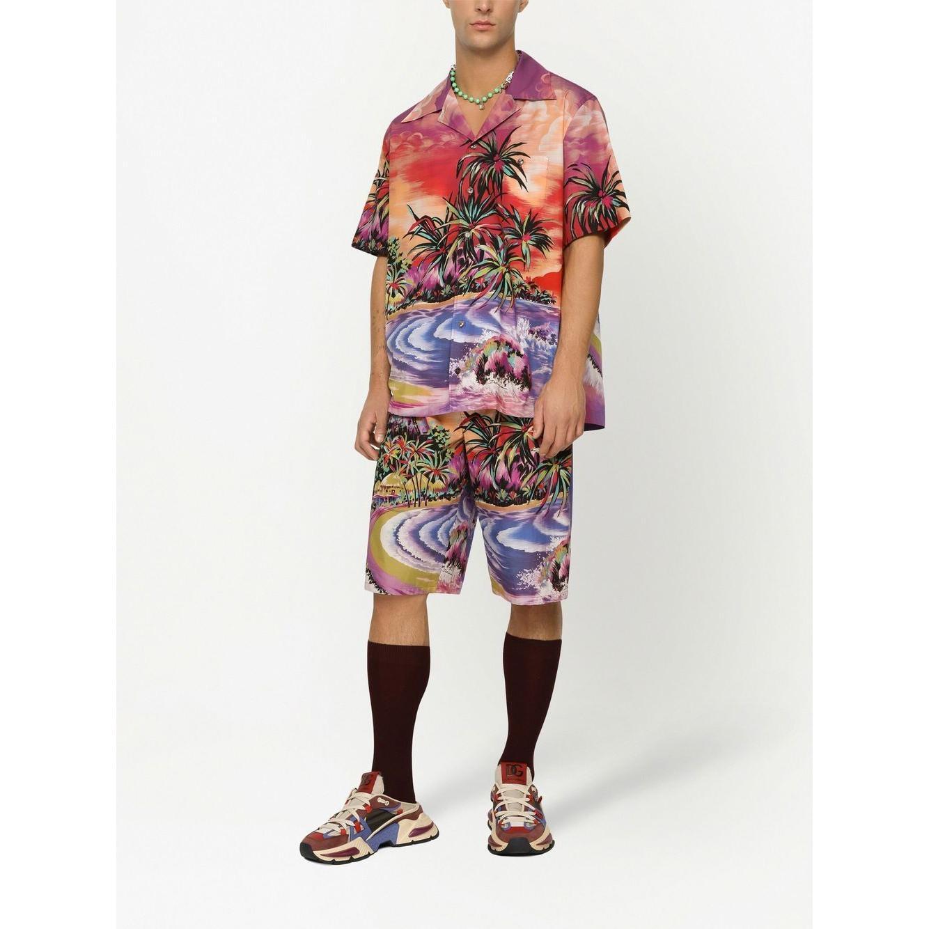 Dolce & Gabbana graphic-print bermuda shorts GV37ATHH5C5HF4HF