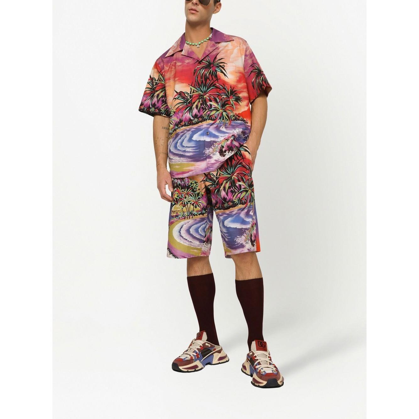 Dolce & Gabbana graphic-print bermuda shorts GV37ATHH5C5HF4HF
