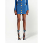 Balmain Skirts Blue AF0LB290KB076KF