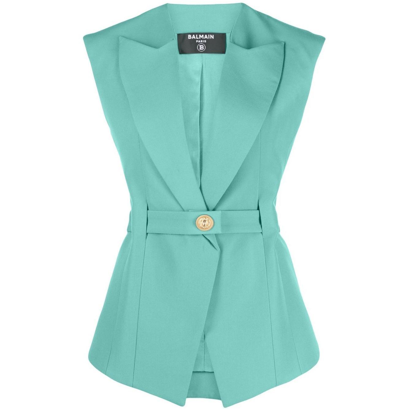 Balmain Jackets Green AF1SA141WB057CD
