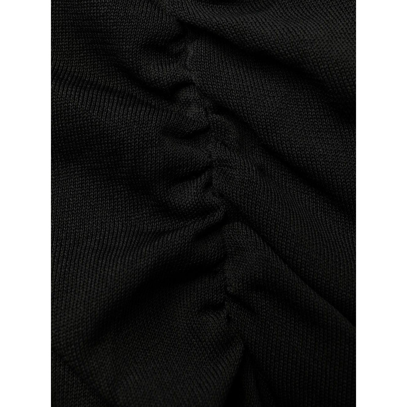 Saint Laurent semi-sheer one-sleeve long dress 734466Y76AJ1000