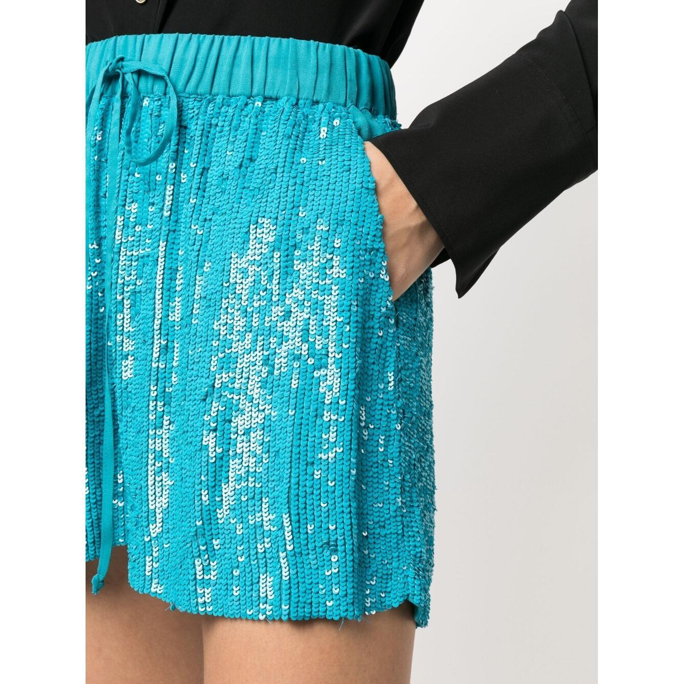 Parosh Shorts Clear Blue D210552GLARE032