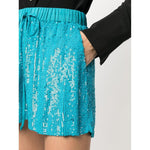 Parosh Shorts Clear Blue D210552GLARE032