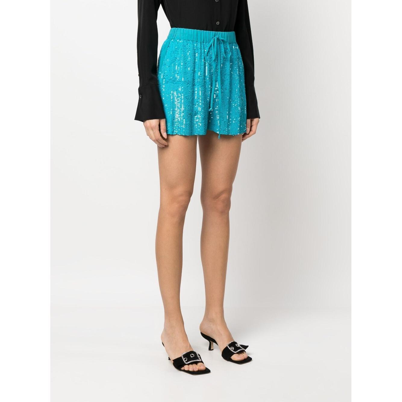 Parosh Shorts Clear Blue D210552GLARE032
