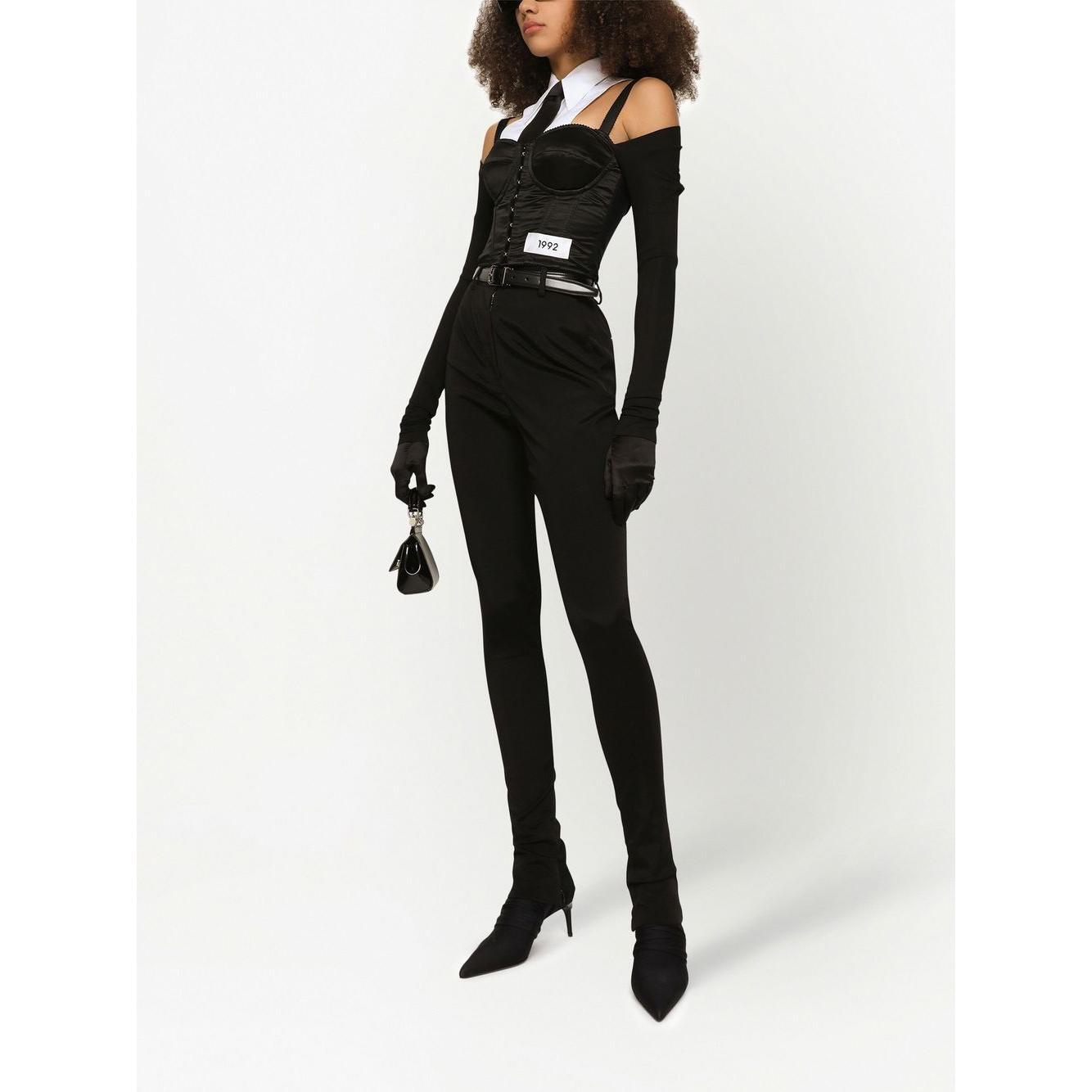 Dolce & Gabbana layered-shirt corset top F777NTGDBQ0S9000