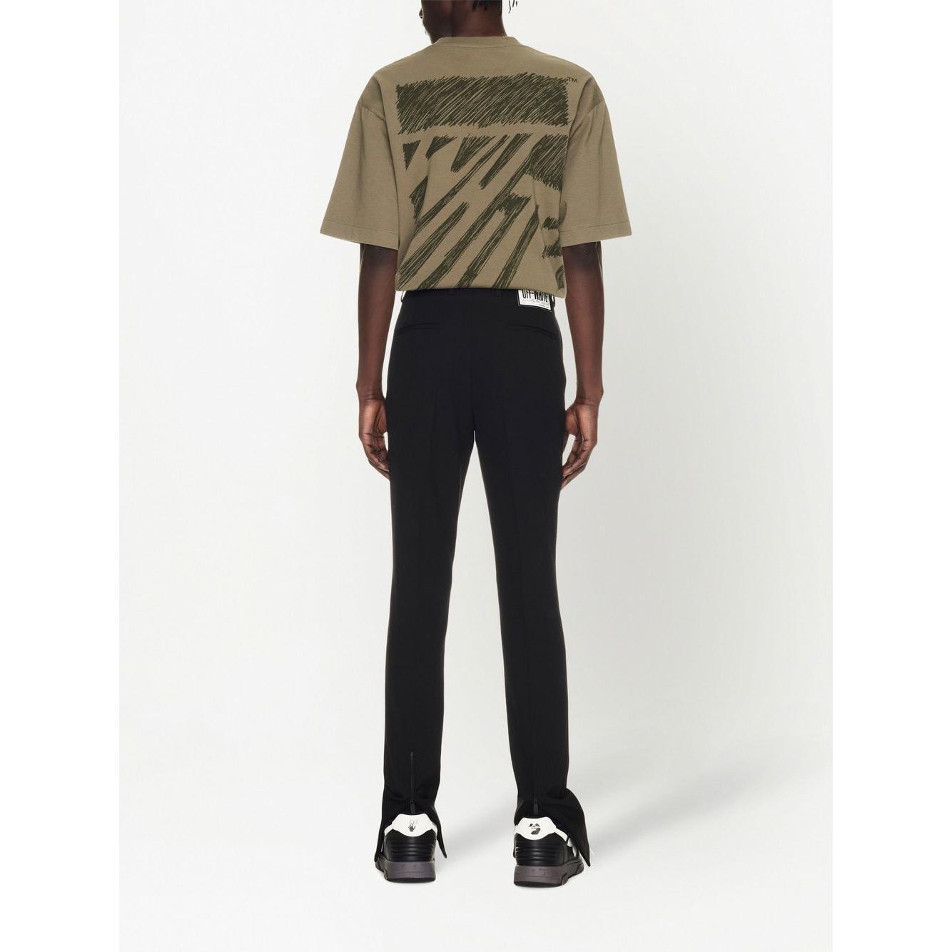 Off White Wool skinny trousers OMCO005S23FAB0051000