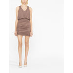 Saint Laurent Sleeveless Draped Minidress 731056Y5G985762
