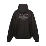 Balenciaga Bb strass cotton hoodie 739024DTOVU91055