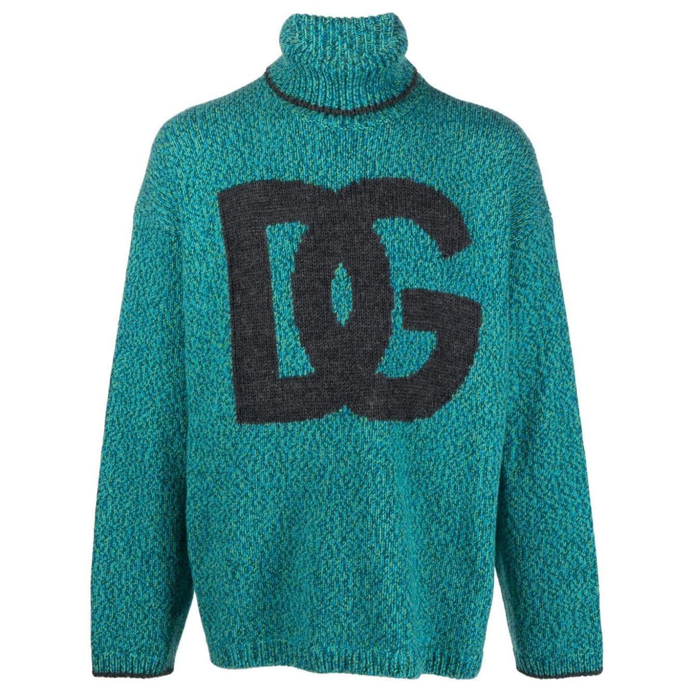 Dolce & Gabbana intarsia-knit logo jumper GXR18TJFMN1S9001