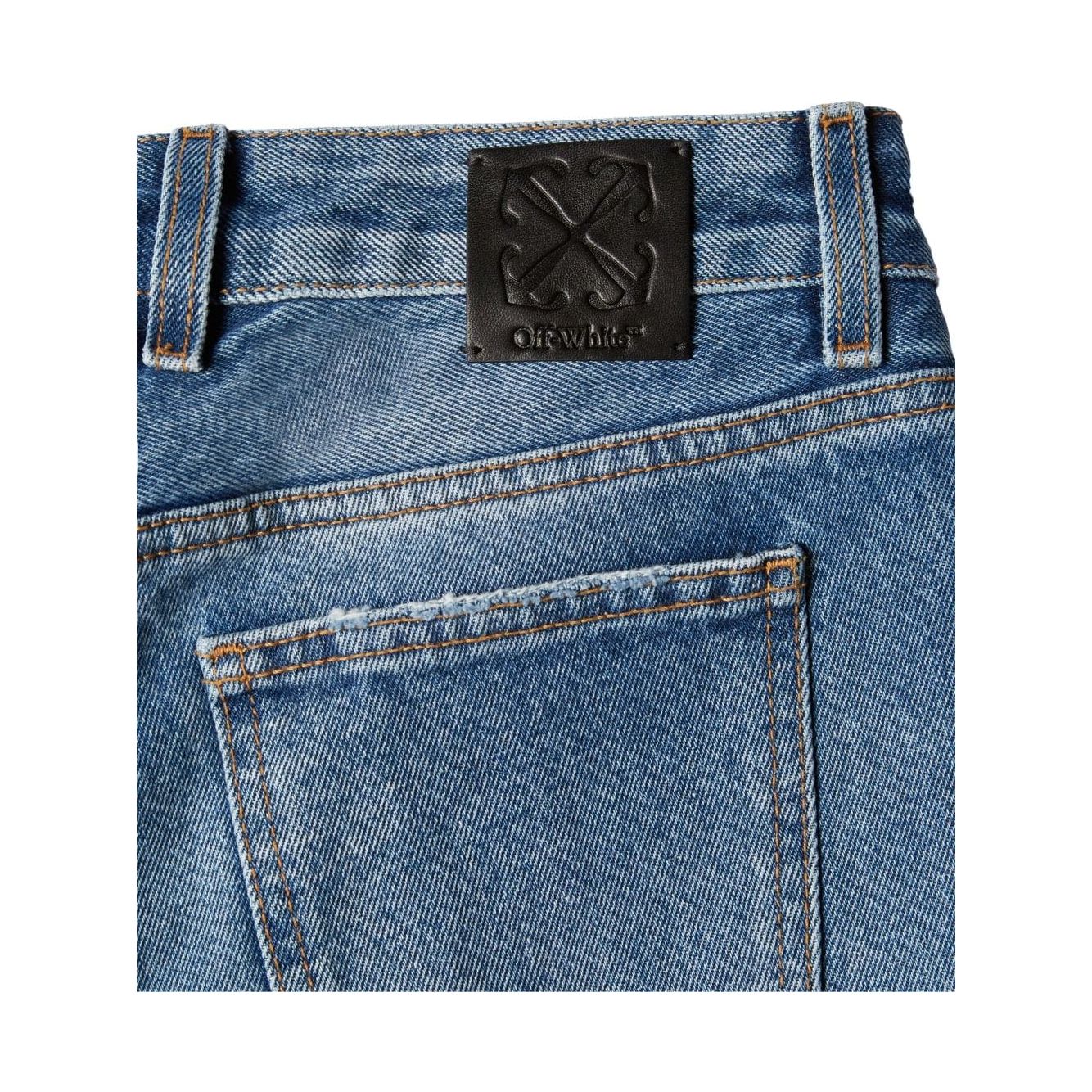 Off White Mid-rise flared jeans OWYA061F23DEN0014500