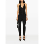 Saint Laurent plunging satin tank top 770861Y7F981000