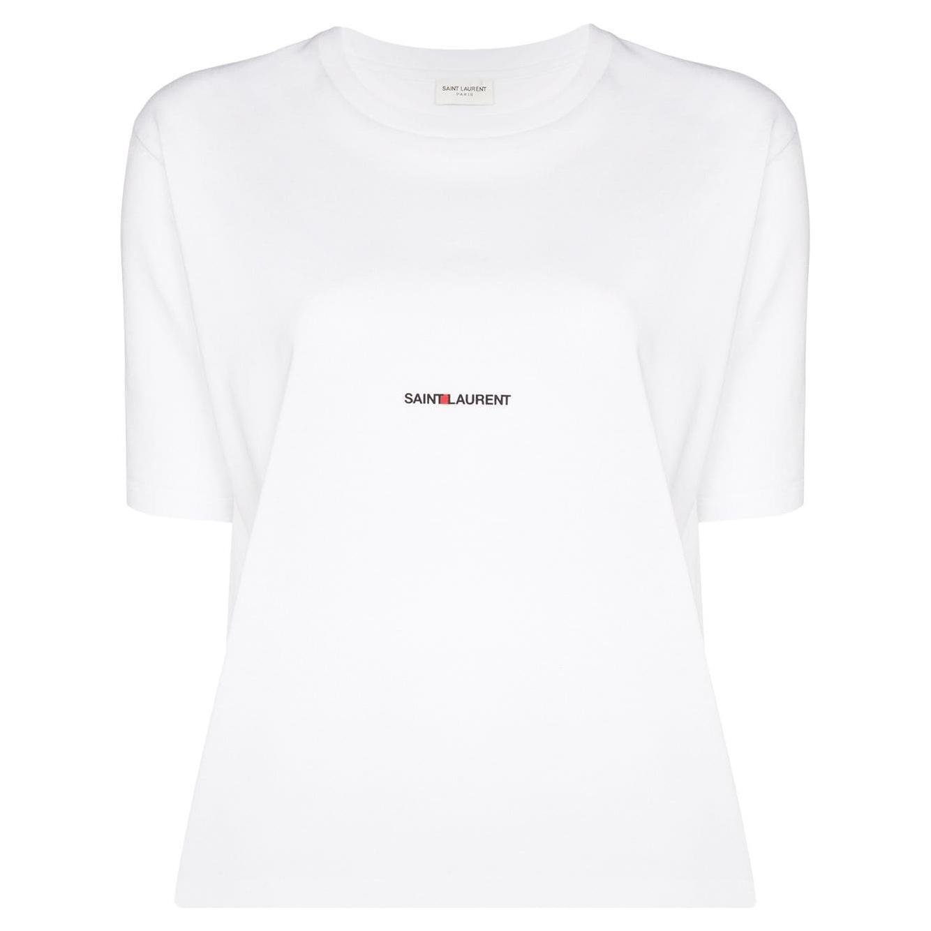 Saint Laurent logo print T-shirt 460876YB2DQ9000-P24