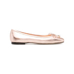Jimmy Choo Elme metallic ballerina shoes ELMEFLATMNABALLETPINK