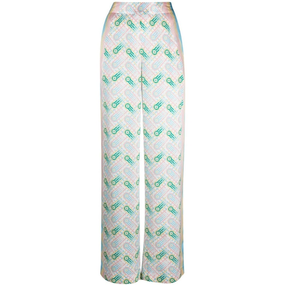 Casablanca Trousers White WPS24TR15201PINGPONGPRINT