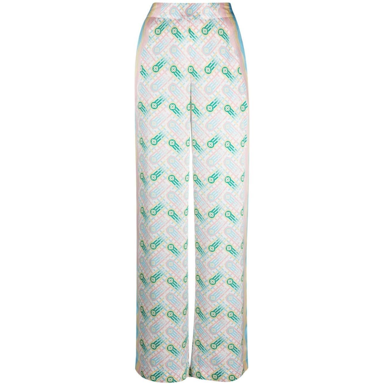 Casablanca Trousers White WPS24TR15201PINGPONGPRINT