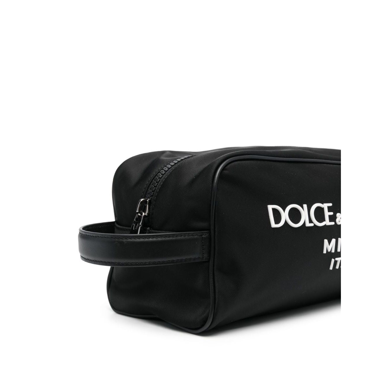 Dolce & Gabbana Nylon toiletry bag with rubberized logo Small Leather Goods