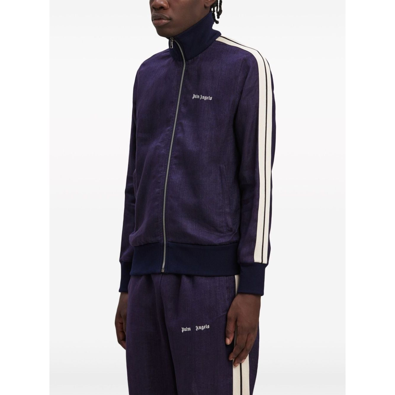 Palm Angels Sweaters Blue Topwear