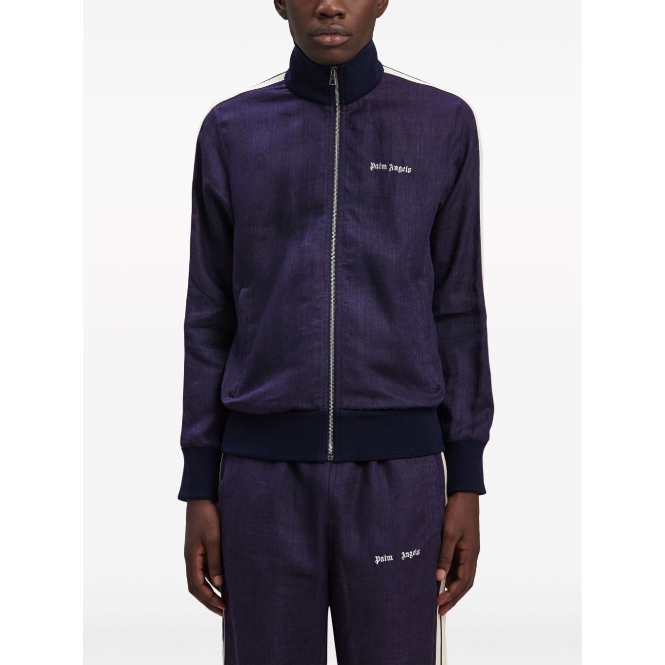 Palm Angels Sweaters Blue Topwear