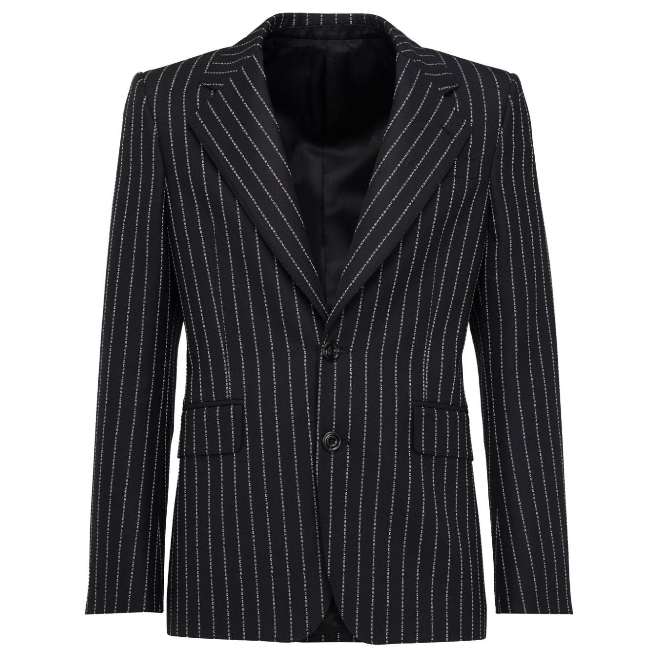 Alexander McQueen pinstriped single-breasted blazer Jackets