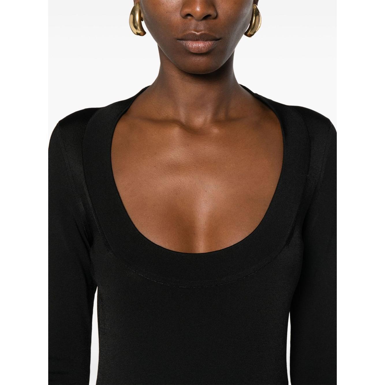 Saint Laurent Décolleté Mini Dress 782641Y76EO1000