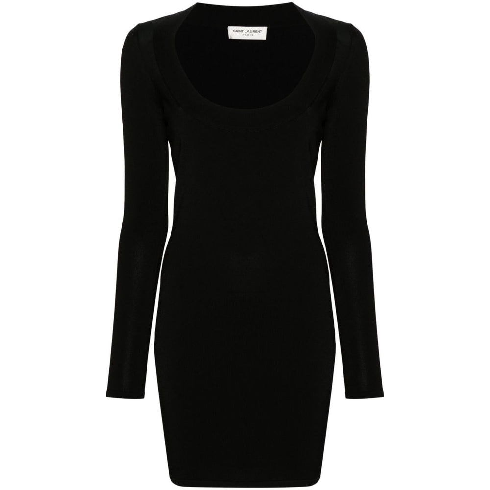 Saint Laurent Décolleté Mini Dress 782641Y76EO1000