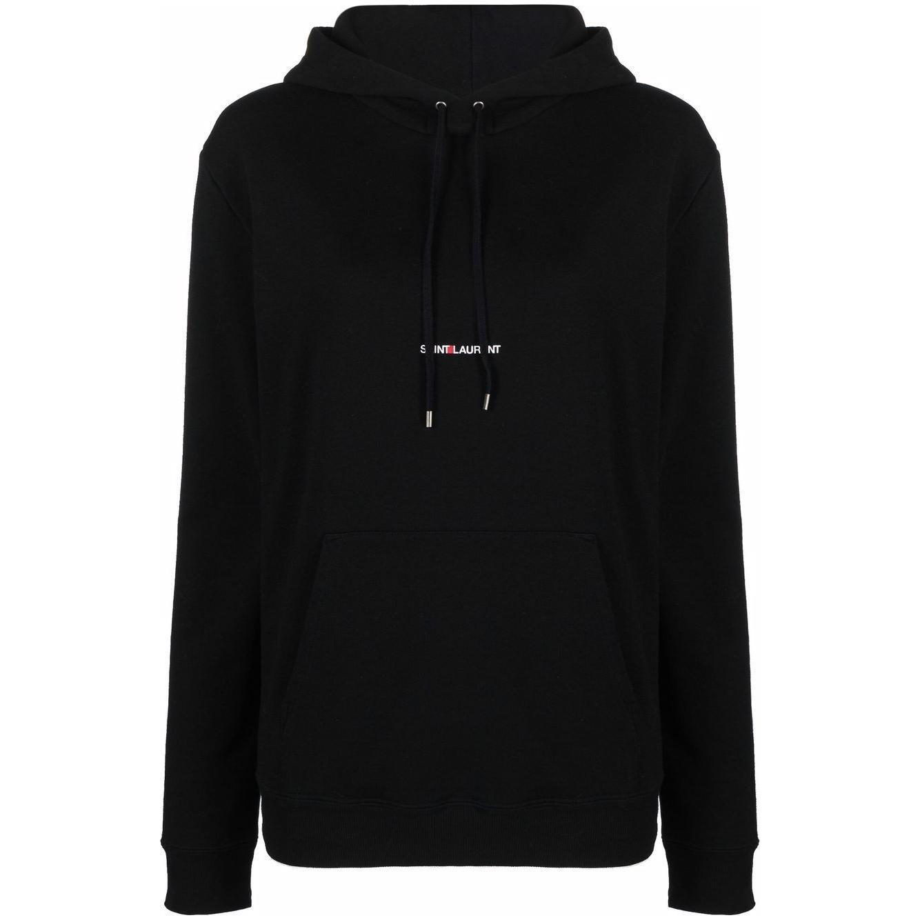 Saint Laurent Logo Print Hoodie 677256YB2EZ1035