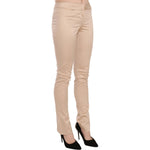 Just Cavalli Cream Low Waist Skinny Formal Trousers Pants PAN70328-38