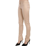 Just Cavalli Cream Low Waist Skinny Formal Trousers Pants PAN70328-38