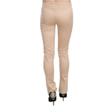 Just Cavalli Cream Low Waist Skinny Formal Trousers Pants PAN70328-38