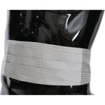 Dolce & Gabbana Elegant Gray Silk Cummerbund Dolce & Gabbana Black