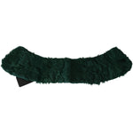 Dolce & Gabbana Green Fur Shoulder Collar Wrap Lambskin Scarf MS5581#2