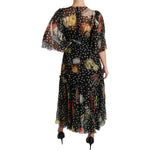 Dolce & Gabbana Black Sea Fish Sicily A-line Shift Dress DR2540-42