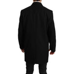 Dolce & Gabbana Black 100% Wool Jacket Coat Blazer JKT2591-50