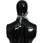 Costume National Chic White Cotton Men's Scarf Costume National Black