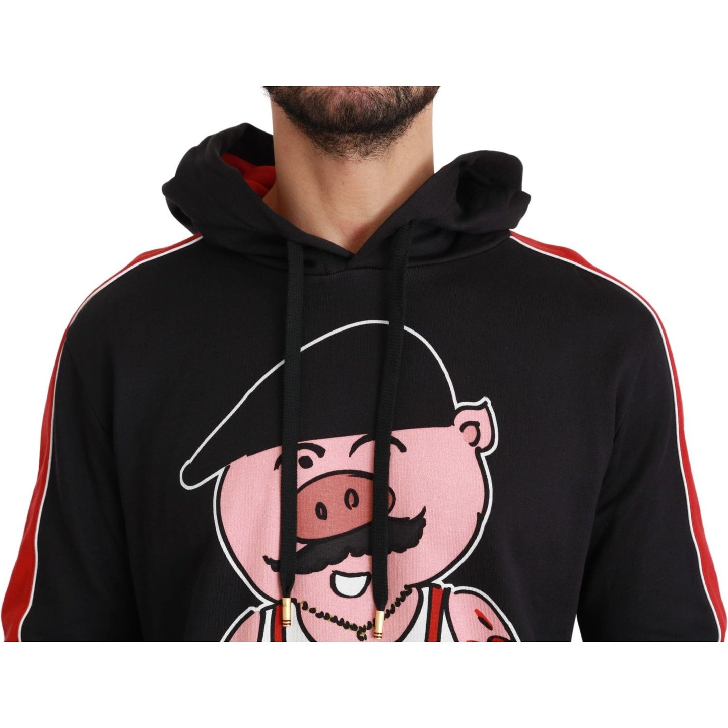 Dolce & Gabbana Black Pig of the Year Hooded Sweater TSH4611-44