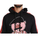 Dolce & Gabbana Black Pig of the Year Hooded Sweater TSH4611-44
