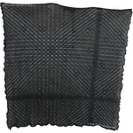 Costume National Black Gray Viscose Foulard Branded Scarf MS1639