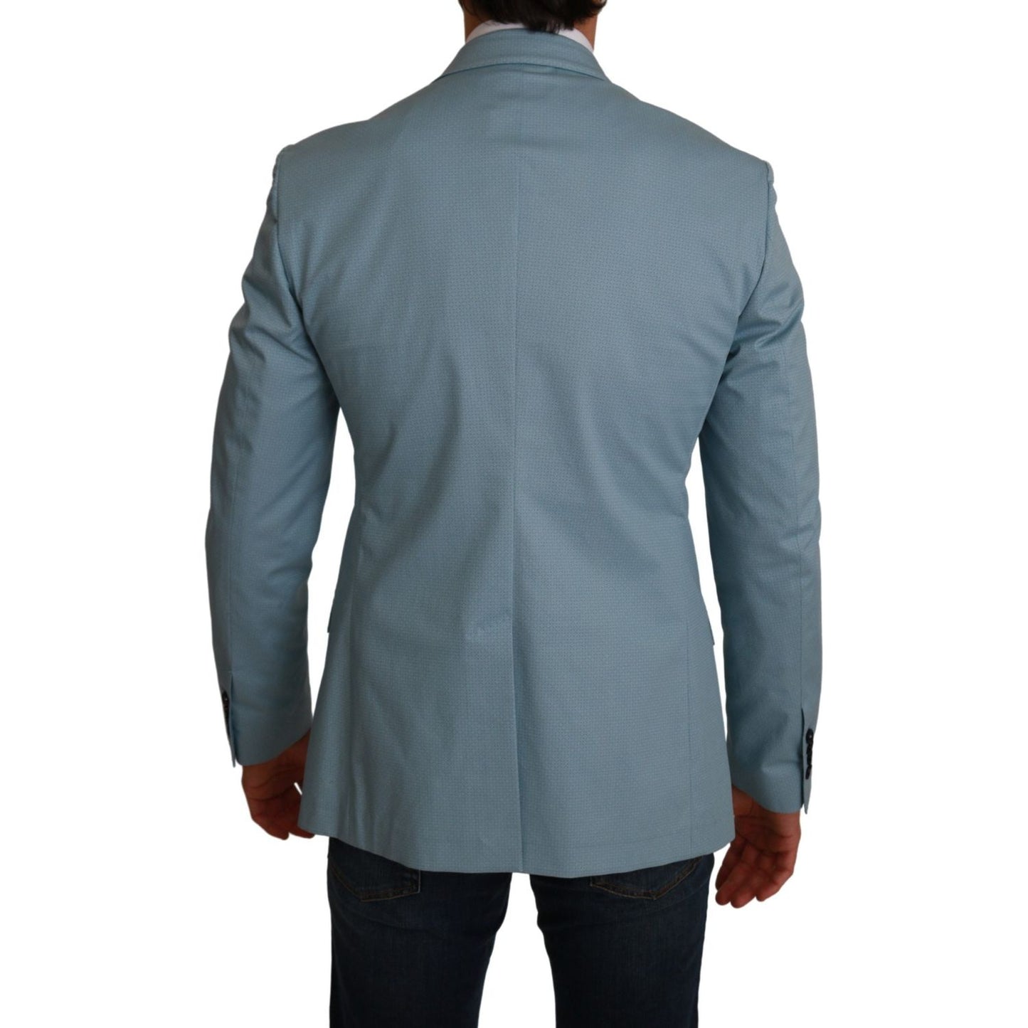Dolce & Gabbana Blue Slim Fit Coat Jacket MARTINI Blazer KOS1736-48