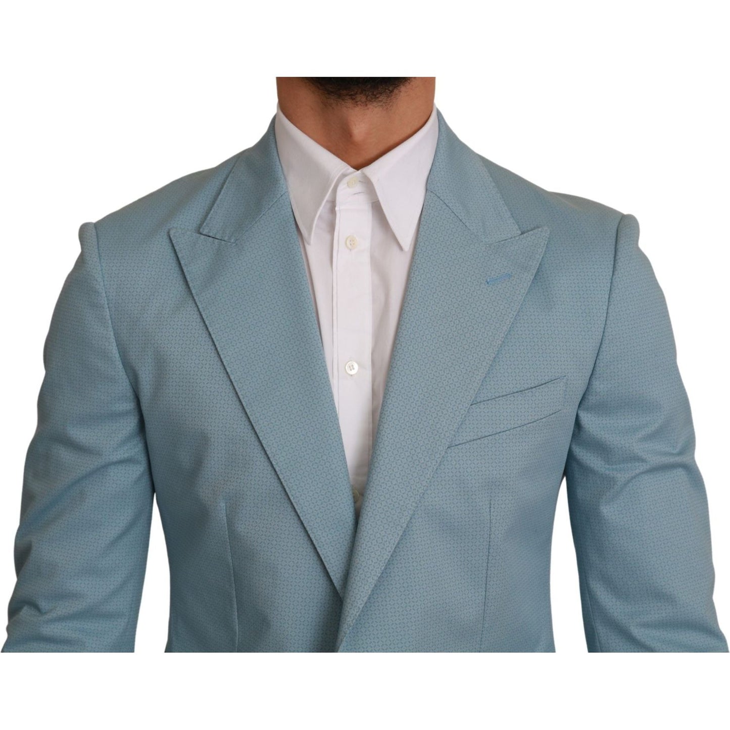 Dolce & Gabbana Blue Slim Fit Coat Jacket MARTINI Blazer KOS1736-48