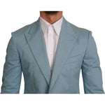 Dolce & Gabbana Blue Slim Fit Coat Jacket MARTINI Blazer KOS1736-48