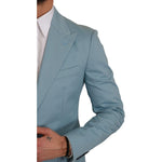 Dolce & Gabbana Blue Slim Fit Coat Jacket MARTINI Blazer KOS1736-48