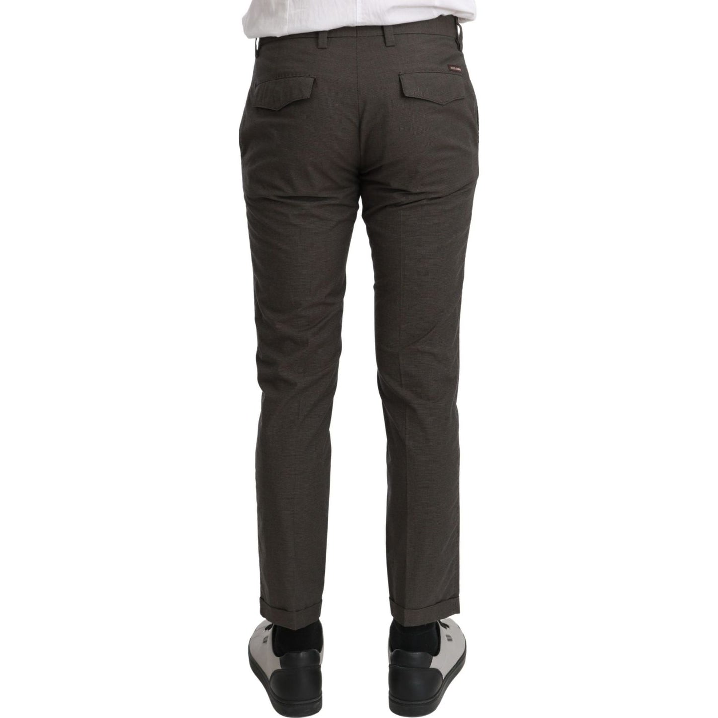 Dolce & Gabbana Brown Casual Mens Trouser 100% Cotton Pants PAN70965-44