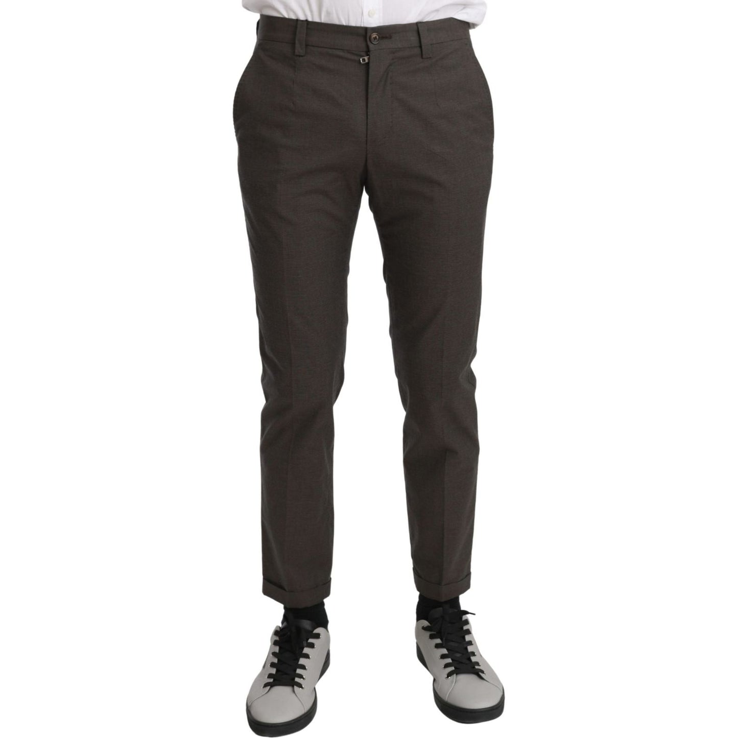 Dolce & Gabbana Brown Casual Mens Trouser 100% Cotton Pants PAN70965-44
