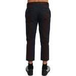 Dolce & Gabbana Brown Stripes Cropped Trousers Pants PAN70977-44