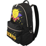 Dolce & Gabbana Black Golden Pig of the Year School Backpack VAS9479