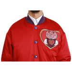 Dolce & Gabbana Red YEAR OF THE PIG Bomber Jacket JKT2610-44