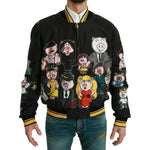 Dolce & Gabbana Black YEAR OF THE PIG Bomber Jacket JKT2609-48